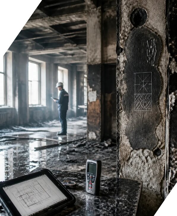 Обследование зданий после пожара в Белове от 16289 р. | ЭкспертизаРоссия