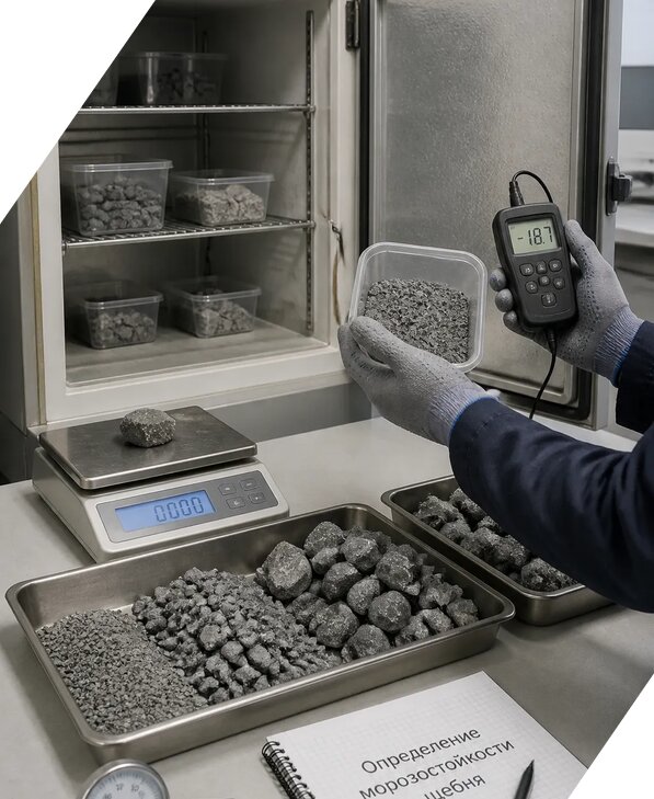 Определение морозостойкости щебня в Белове от 3801 р. | ЭкспертизаРоссия