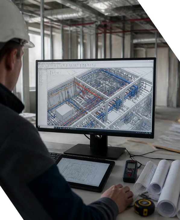Создание BIM модели инженерных сетей для объектов в Белове