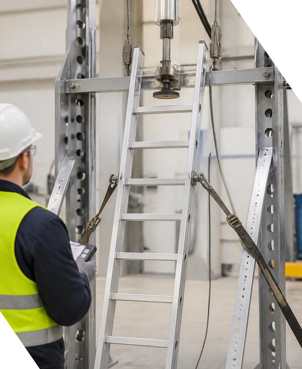 Испытание лестниц и стремянок на соответствие нормам в Белове